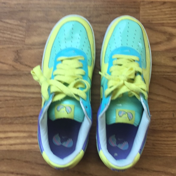 2006 Nike Air Force 1 Easter Egg Vintage Sneakers - Picture 5 of 8